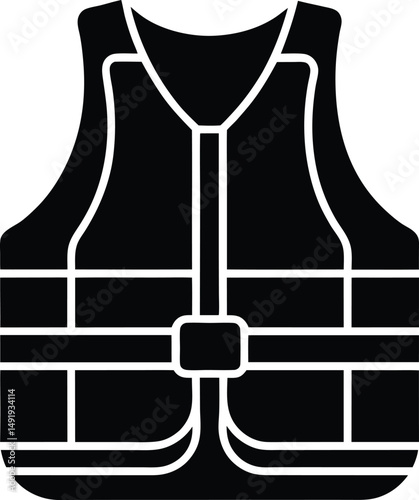 Life Jacket Icon Outline Vector Illustration