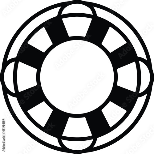 Life Preserver Icon Outline Vector Illustration