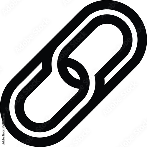 Link Icon Outline Vector Illustration