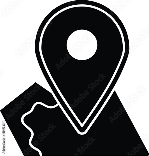 Map Icon Outline Vector Illustration