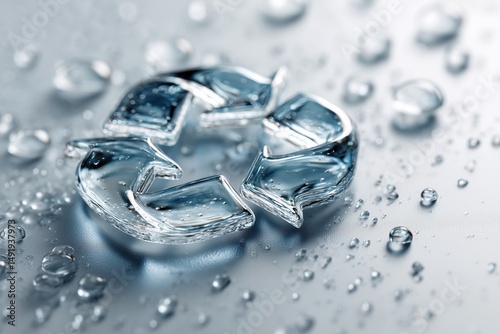 Wasserkreislauf Recycling Symbol