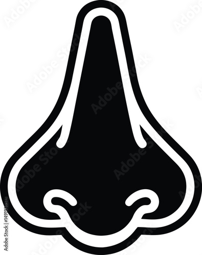 Nose Icon Outline Vector illustration
