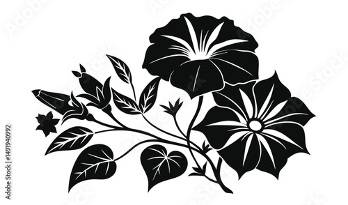 Exquisitely Detailed Floral Vector Illustration High Fidelity