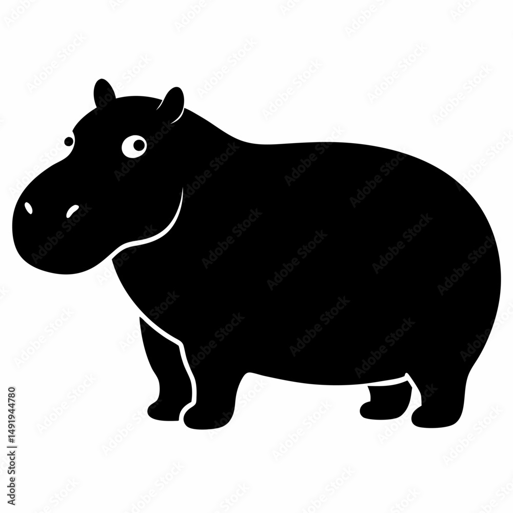 Obraz premium rhino isolated on white background