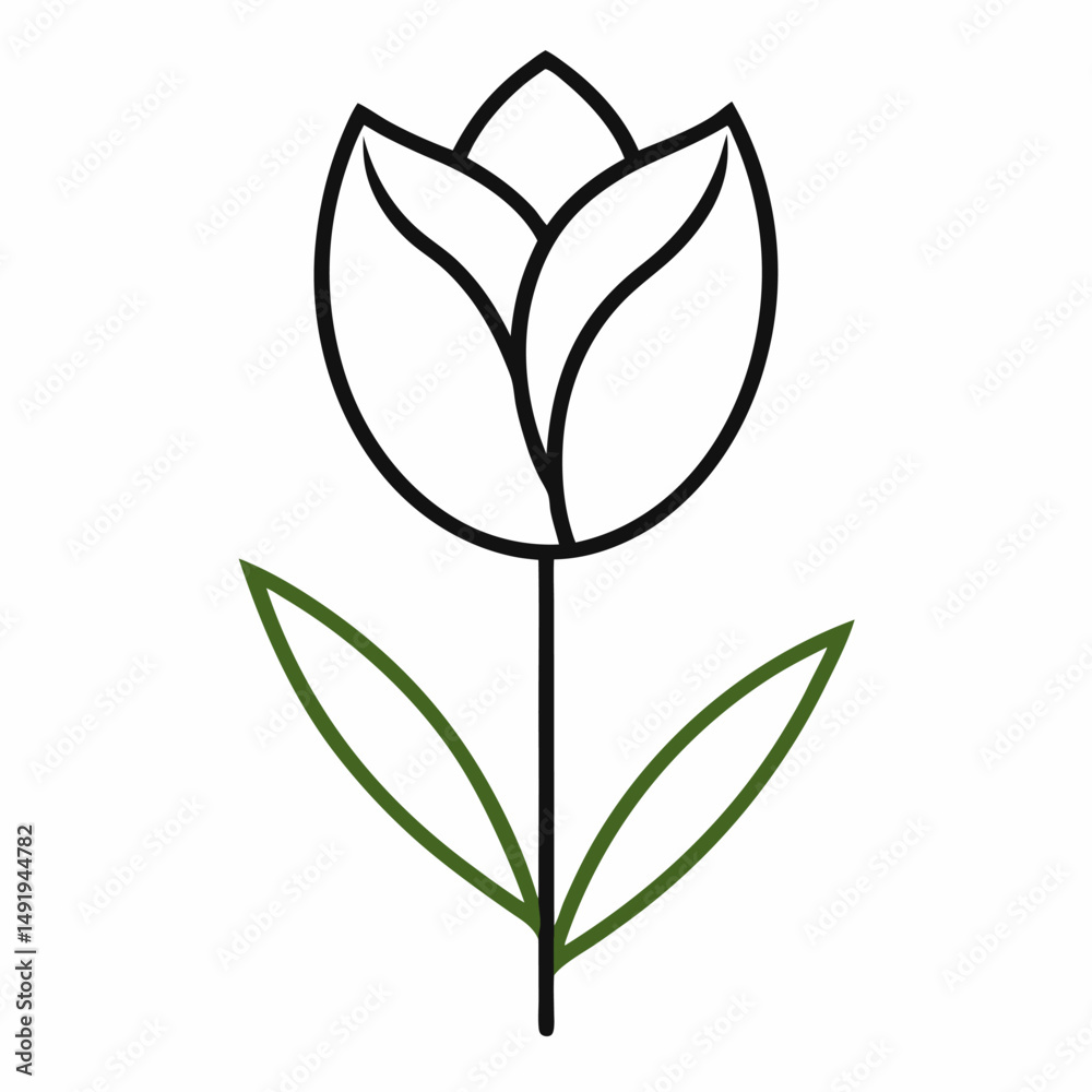 Obraz premium vector illustration of a plant