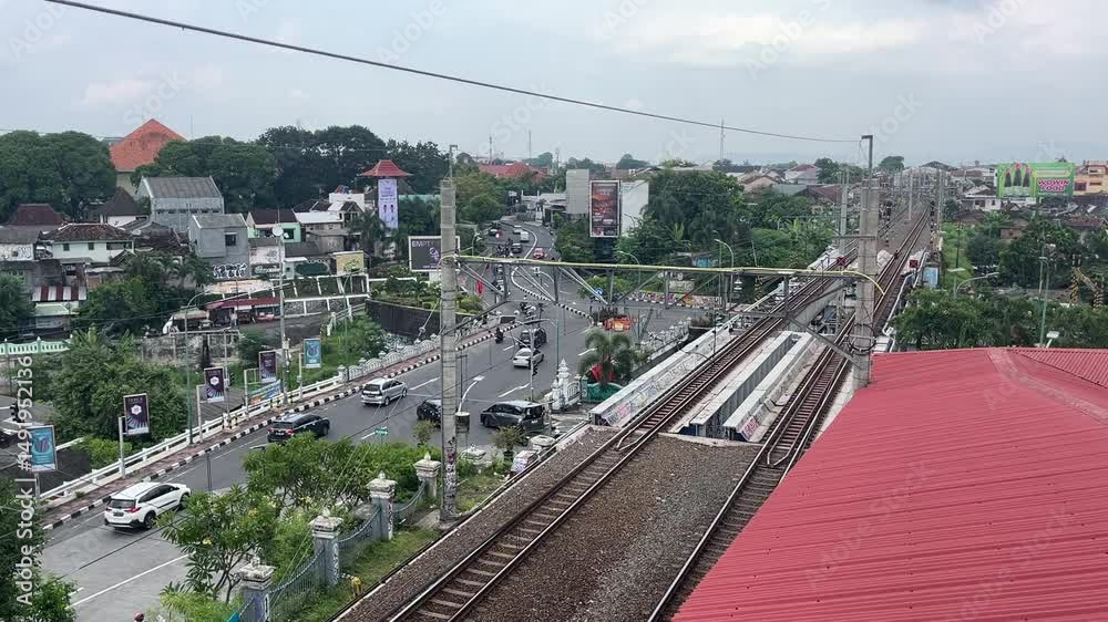 City ​​view and traffic situation in Kota Baru and Malioboro area during the day on March 27, 2025 in Yogyakarta, Indonesia