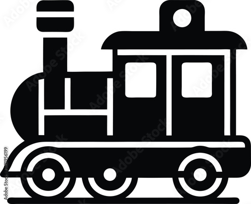 Train Icon Outline Vector illustration