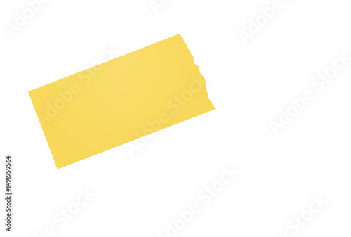 Torn paper edges. Ripped paper texture. Paper tag. White paper sheet for background with clipping path. Close up image.