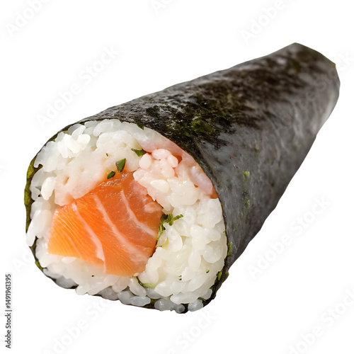 Sushi roll isolated on a transparent background photo