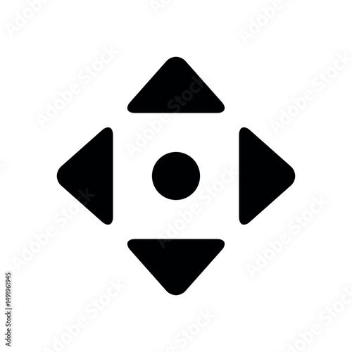 Free Download black triangle icon - GFXLoad