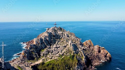 Vue aérienne de la Pointe du Raz, Finistère, Bretagne
