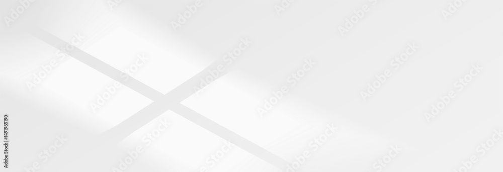Obraz premium Sunlight on light wall, gentle shadow from windows on gray wall. Minimal light gray background for product presentation, vector png graphics. Sunny daylight background.
