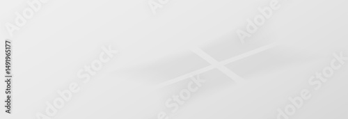 Sunlight on light wall, gentle shadow from windows on gray wall. Minimal light gray background for product presentation, vector png graphics. Sunny daylight background.