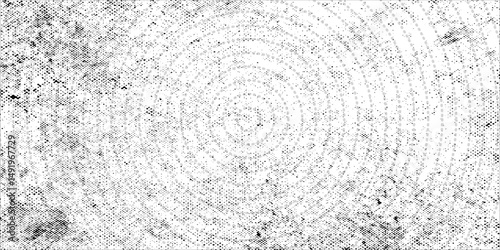 Grunge halftone gradient background. Faded grit noise texture. White and black sand wallpaper. Retro pixelated backdrop