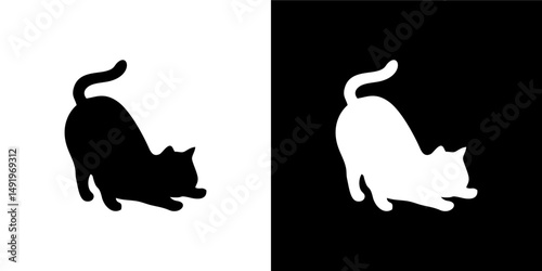 Relaxed Cat in Profile Variation 