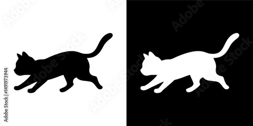 Feline Tail Curled Gracefully Variation 