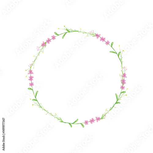 frame with flower decoration floral decorative elements