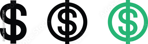 Dollar sign icon. Money bag with dollar coin. Save money vector illustration. USD sign vector silhouette. Cash back icon illustration