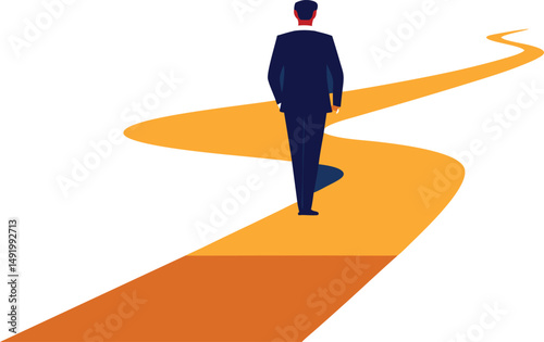 businessman with arrow
