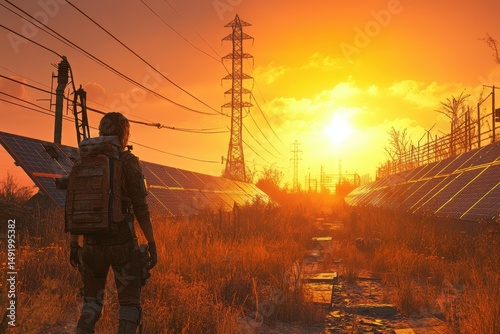A group of survivors in a post-apocalyptic world relies on solar energy, but the panels have developed sentient traits, manipulating