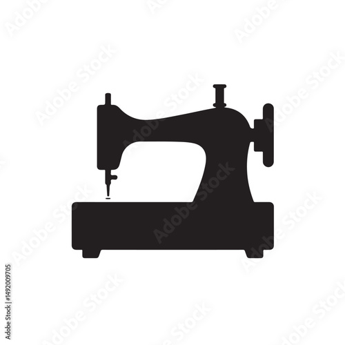 Sewing Machine Clear Vector Art
