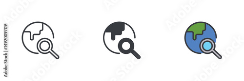 Global search different style icon set