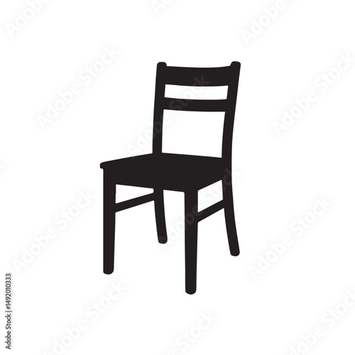Minimalist Chair Solid Silhouette