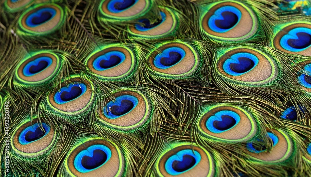 Obraz premium peacock feather background