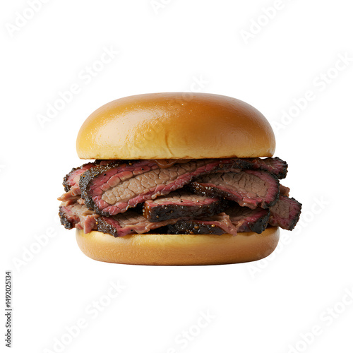 Wallpaper Mural Smoked Brisket Sandwich on a Brioche Bun Torontodigital.ca