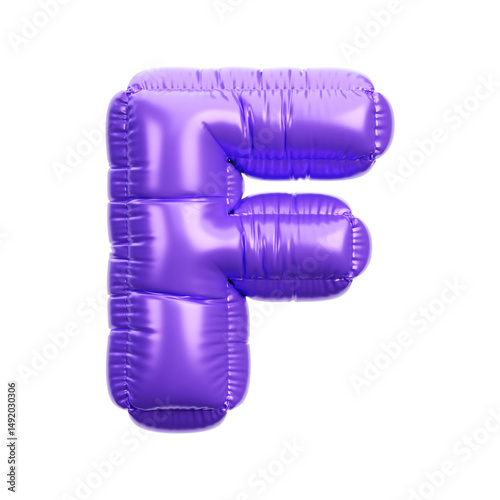 Alphabet ballon 3D icon render