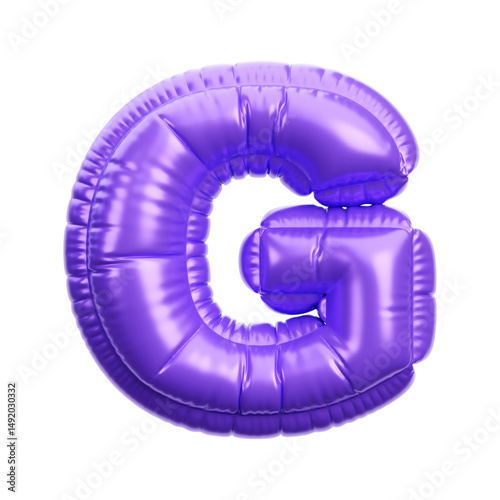 Alphabet ballon 3D icon render