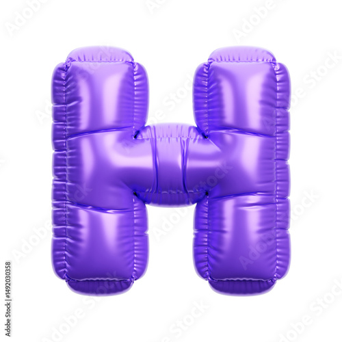 Alphabet ballon 3D icon render