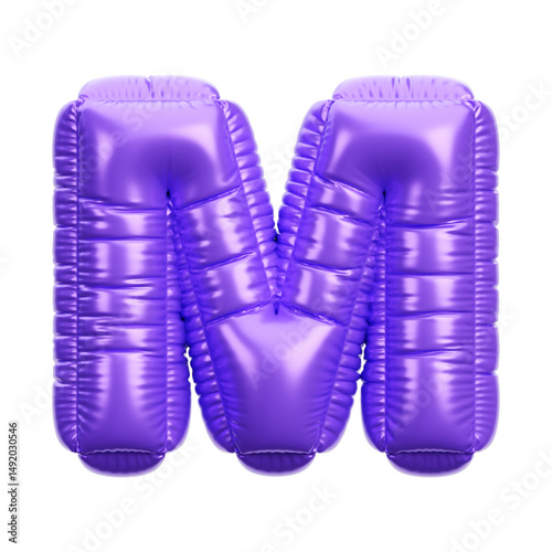 Alphabet ballon 3D icon render