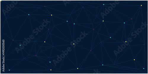 Abstract vector background with simple geometric figures and dots. Graphic design element and polygonal shape pattern