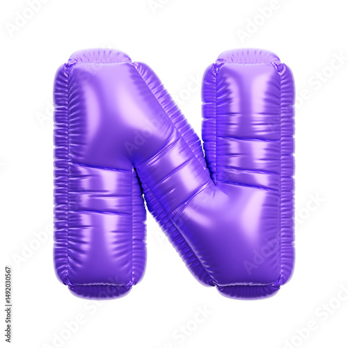 Alphabet ballon 3D icon render