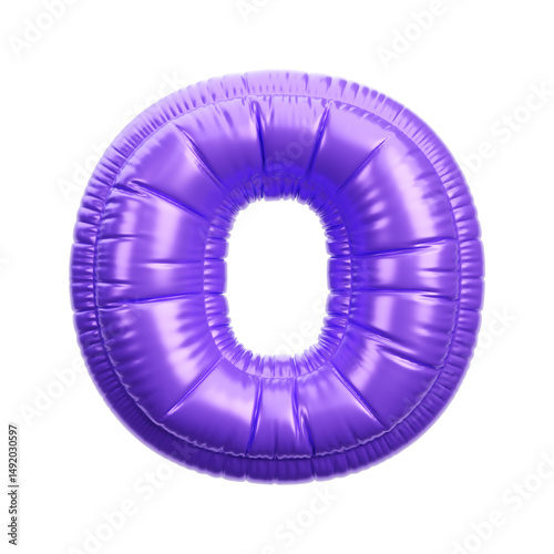 Alphabet ballon 3D icon render