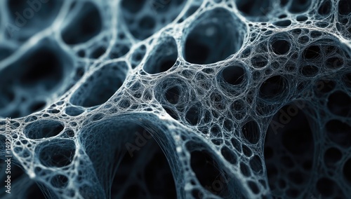 Intricate network of interconnected structures