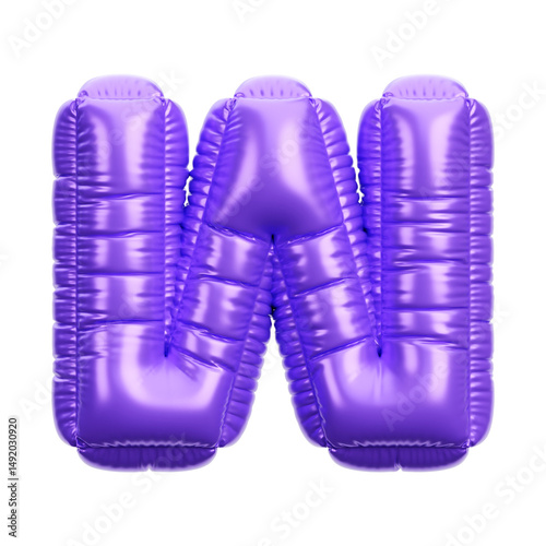 Alphabet ballon 3D icon render