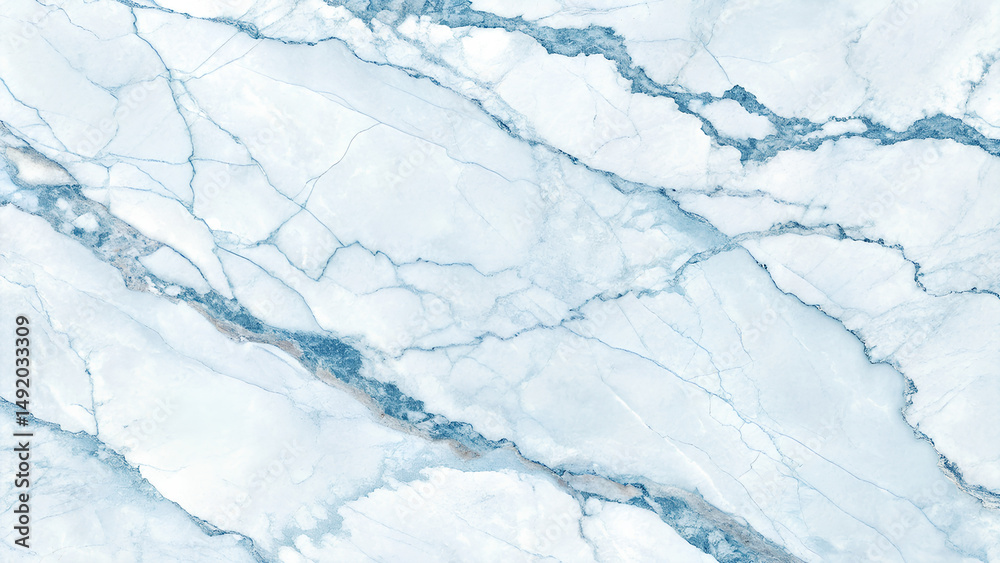 Obraz premium White marble texture with blue veins 