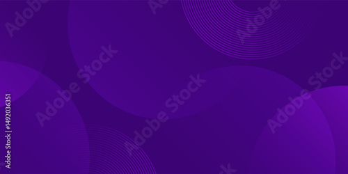 Purple circle overlap modern abstract background for template design, banner, poster, wallpaper. vector illustration