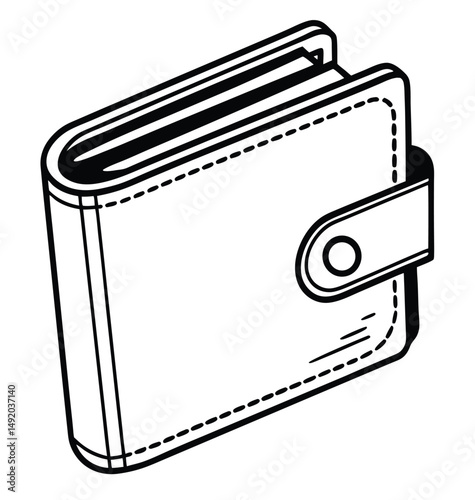 wallet  icon vector illustration