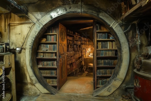 A librarian discovers a secret door that leads to a library of unwritten books.