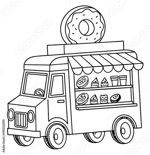 food bus vector
