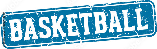 basketball rectangular sign. basketball stamp