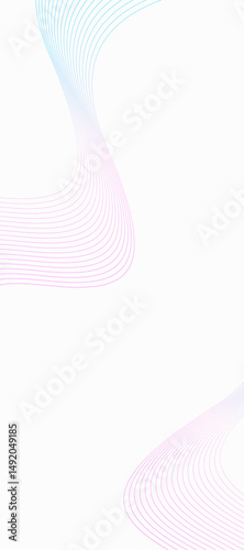 White background with wavy line