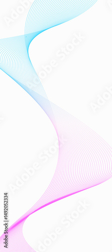 White background with wavy line