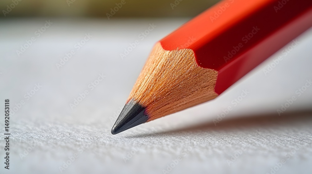 Obraz premium Macro footage of pencil drawing on paper