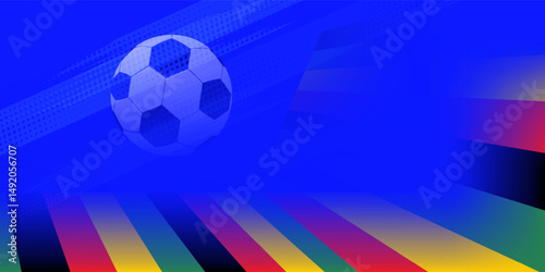 soccer banner template , Europe flag, Brush texture grunge, football cup, illustration vector