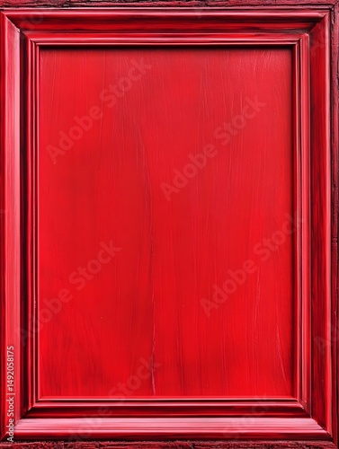 red color wooden photo frame background 