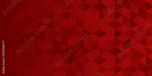 Red triangles - seamless geometric background. Vector illustration, fully editable, you can change form and color